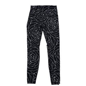 Lululemon Wunder Under Radiate Rose Alpine Leggings Full-on‎ Luxtreme Sz 6 Black